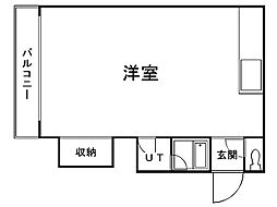 グリーンパーク23 ワンルームの間取図画像