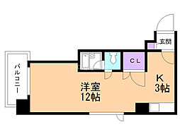 KOYAS6 1Kの間取図画像