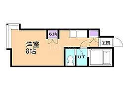 ラミアール札幌 ワンルームの間取図画像