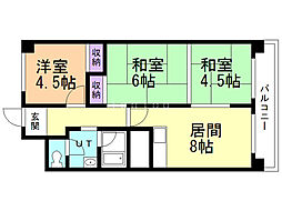 第17松井ビル 3LDKの間取図画像