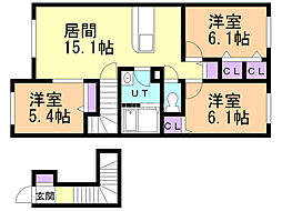 アブニール 2階
