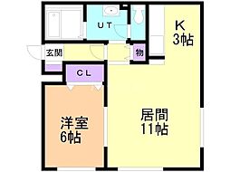 間取図画像 1LDK