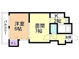 間取図画像 1LDK