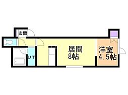 カーサ・プリメーラ 1LDKの間取図画像