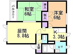 間取図画像 2LDK