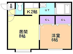 間取図画像 1LDK