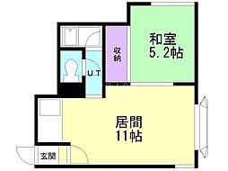 Seta'x432 1LDKの間取図画像