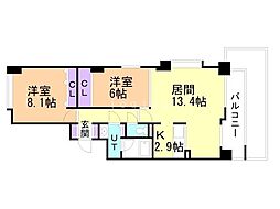 ライオンズヴィアーレ北大 1階/104