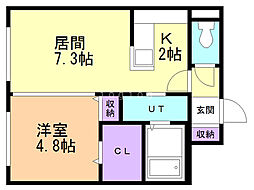 間取図画像 1LDK