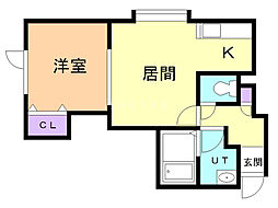 間取図画像 1LDK