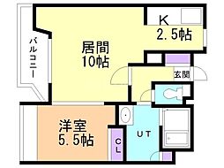 間取図画像 1LDK