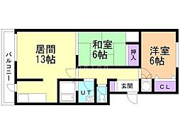 間取図画像 2LDK
