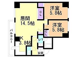 間取図画像 2LDK