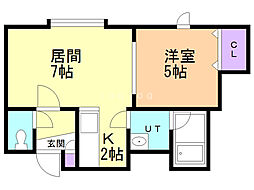 間取図画像 1LDK