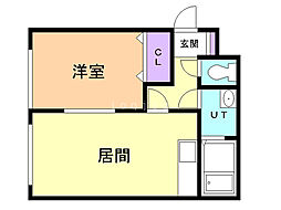 間取図画像 1LDK