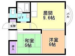 間取図画像 2LDK