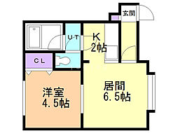 間取図画像 1LDK