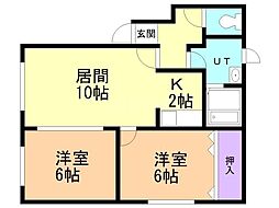 間取図画像 2LDK