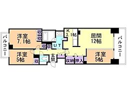 クリーンリバーフィネス札幌ミッドステージ サウス 4階