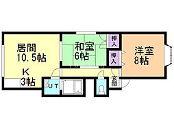 間取図画像 2LDK