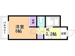 間取図画像 1K