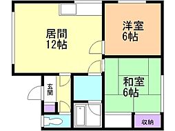 YELL・JOY1 2LDKの間取図画像
