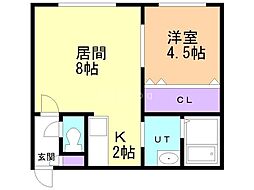 間取図画像 1LDK