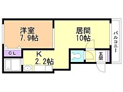 間取図画像 1LDK