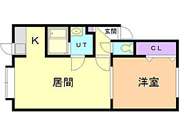 間取図画像 1LDK