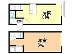AMS262A 1LDKの間取図画像