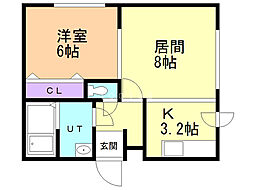 間取図画像 1LDK