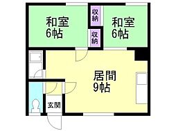 フラワーハイツC 2階