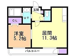間取図画像 1LDK