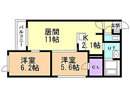 間取図画像 2LDK