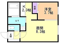札幌市営東豊線 東区役所前駅 徒歩12分 2階/-