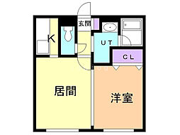 間取図画像 1LDK