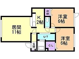 間取図画像 2LDK