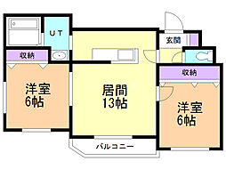 間取図画像 2LDK
