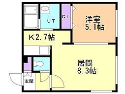 間取図画像 1LDK
