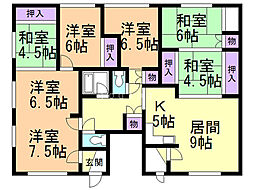 グローリーE12 7LDKの間取図画像