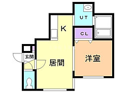 Ann'sHouse元町 1LDKの間取図画像