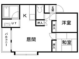 エステート美香保 2LDKの間取図画像