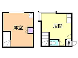 ウイング ワンルームの間取図画像