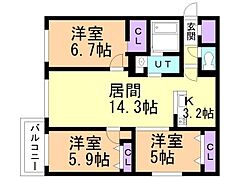 物件の間取り