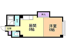 エリザベート北31-1 1LDKの間取図画像