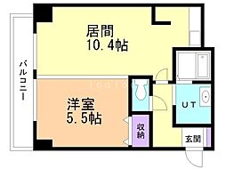 S-FORT札幌元町 1LDKの間取図画像