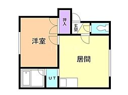 パナシティ44 1LDKの間取図画像