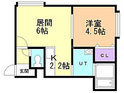 アーバンプラザ 1LDKの間取図画像