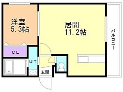 プレシャスレジデンス元町 1LDKの間取図画像