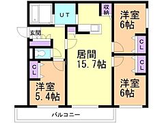 物件の間取り